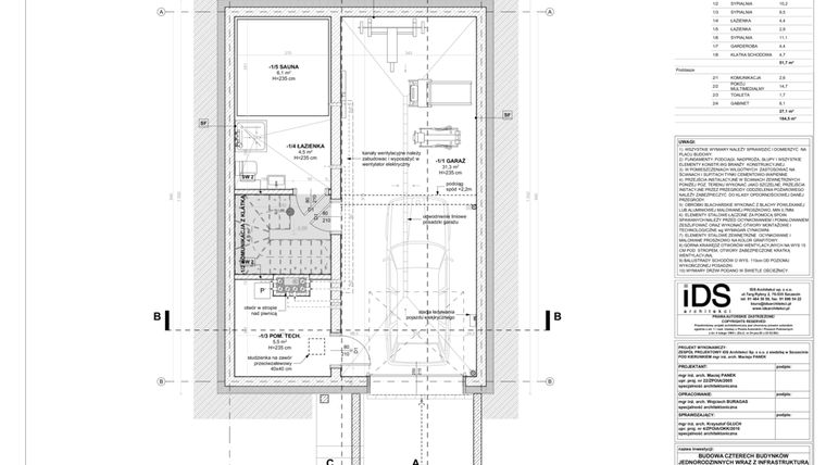 Rzut - Dom na sprzedaż 6 pokoi o powierzchni 184,5 m² - numer 12 w Villa Forêt