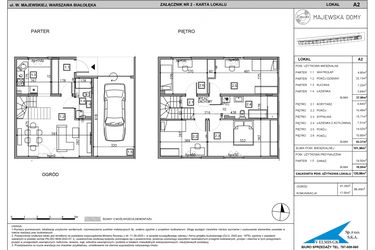 Rzut - Dom na sprzedaż 5 pokoi o powierzchni 120,86 m² - numer A2 w Majewska Domy