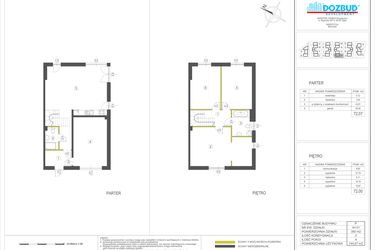 Rzut - Dom na sprzedaż 4 pokoje o powierzchni 144,07 m² - numer P w Domy Bobrowiec VI