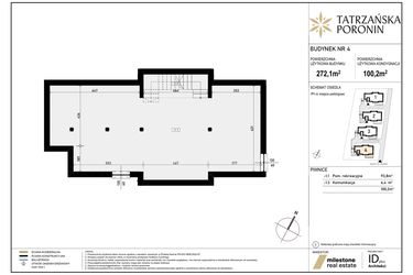 Rzut - Dom na sprzedaż 5 pokoi o powierzchni 272,1 m² - numer 4 w Poronin Tatrzańska
