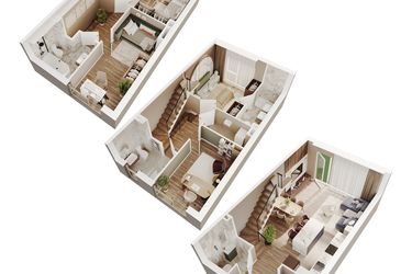 Rzut - Dom na sprzedaż 5 pokoi o powierzchni 124,82 m² - numer 7 w Wille Stolema