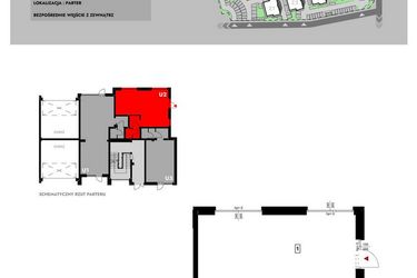 Rzut - Lokal użytkowy na sprzedaż 1 pokój o powierzchni 42,18 m² - numer Z4_U2 w Osiedle Malarska etap IV