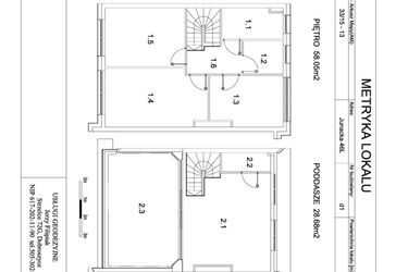 Rzut - Dom na sprzedaż 5 pokoi o powierzchni 128,64 m² - numer D1 w Viva Junacka