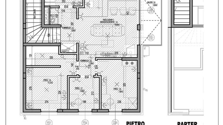 Rzut - Mieszkanie na sprzedaż 3 pokoje o powierzchni 53,98 m² - numer J1.2 w HEJ! Baniocha J