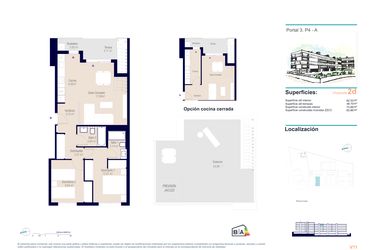 Rzut - Mieszkanie na sprzedaż 2 pokoje o powierzchni 83,8 m² - numer 4-A w Apartamenty w Alicante - 36142881