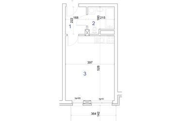 Rzut - Mieszkanie na sprzedaż 1 pokój o powierzchni 28,77 m² - numer 6A.65 w Mierzeja Wiślana etap IV