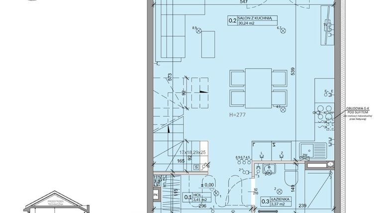 Rzut - Dom na sprzedaż 4 pokoje o powierzchni 80,54 m² - numer 39B w Ogrody Przyjaciół 5 etap IV