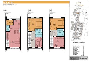Rzut - Dom na sprzedaż 5 pokoi o powierzchni 108,78 m² - numer A3 w Villa Stoki (domy)