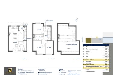 Rzut - Dom na sprzedaż 4 pokoje o powierzchni 85,49 m² - numer 7 w Nova Zabielska 2