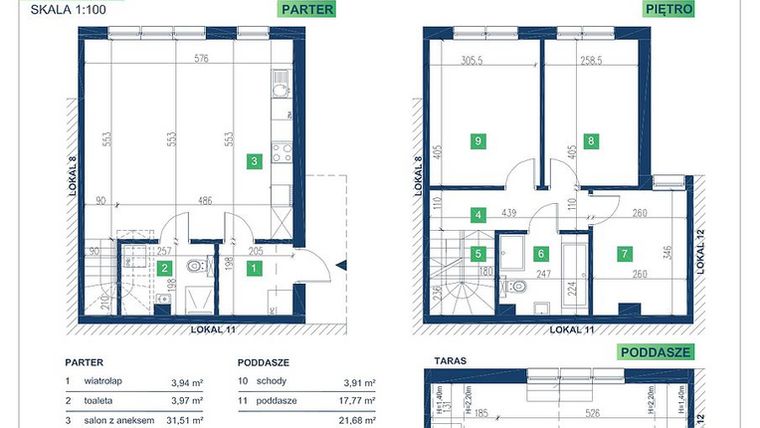 Rzut - Dom na sprzedaż 5 pokoi o powierzchni 105,95 m² - numer 10 w Vista Forest Stabłowice