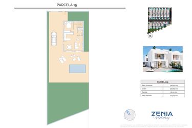 Rzut - Dom na sprzedaż 3 pokoje o powierzchni 423,45 m² - numer 15 w La Zenia Victory - Orihuela Costa