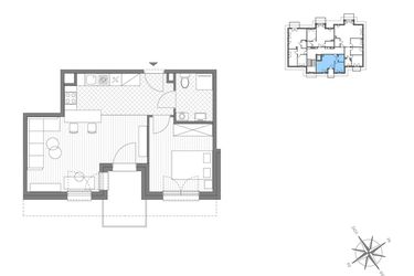 Rzut - Mieszkanie na sprzedaż 4 pokoje o powierzchni 99,8 m² - numer C.11 w Stawowa ABC