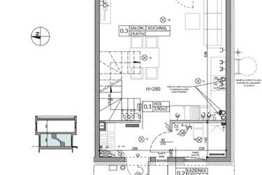 Rzut - Dom na sprzedaż 4 pokoje o powierzchni 74,84 m² - numer 9 w Boska Ksawerowska 2