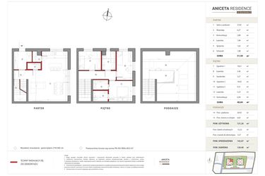 Rzut - Dom na sprzedaż 5 pokoi o powierzchni 143,07 m² - numer B2 w Aniceta Residence