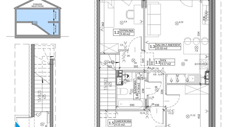 Rzut - Mieszkanie na sprzedaż 4 pokoje o powierzchni 67,46 m² - numer 33B w Domy na Witosa etap 1B