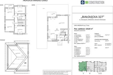 Rzut - Dom na sprzedaż 5 pokoi o powierzchni 123,02 m² - numer 3D w Białołęcka 327