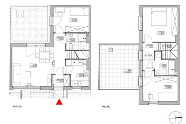 Rzut - Dom na sprzedaż 4 pokoje o powierzchni 82,59 m² - numer RJ5/C2/C15/B w Robyg Jagodno