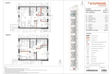 Rzut - Dom na sprzedaż 5 pokoi o powierzchni 91,02 m² - numer 7A.2 w Przystanek Ursus