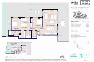 Rzut - Mieszkanie na sprzedaż 2 pokoje o powierzchni 129,76 m² - numer A11-025 w Unika I