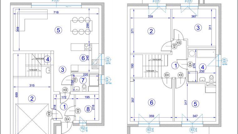 Rzut - Dom na sprzedaż 5 pokoi o powierzchni 125,03 m² - numer 4 w Tymotkowa