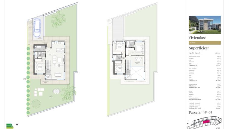 Rzut - Dom na sprzedaż 4 pokoje o powierzchni 163,3 m² - numer 33 w Domy w Polop - 51667921