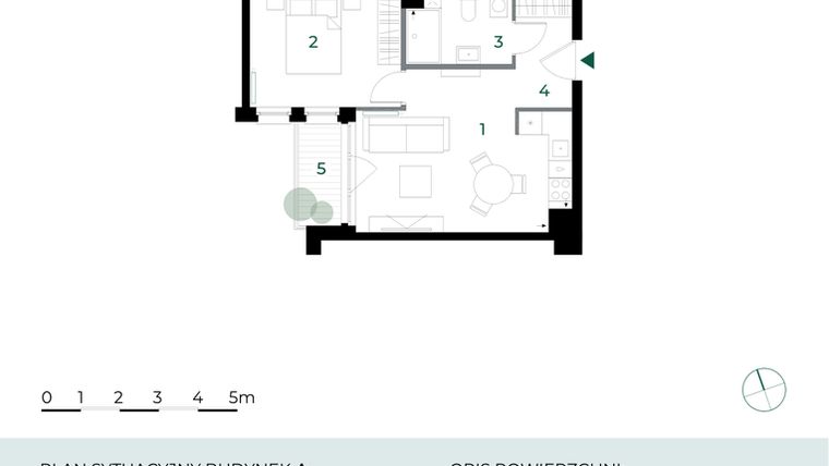 Rzut - Mieszkanie na sprzedaż 2 pokoje o powierzchni 39,35 m² - numer M20 w Park-Wojszyce