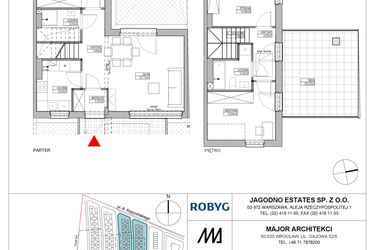 Rzut - Dom na sprzedaż 4 pokoje o powierzchni 82,5 m² - numer RJ5/C2/C18/B w Robyg Jagodno