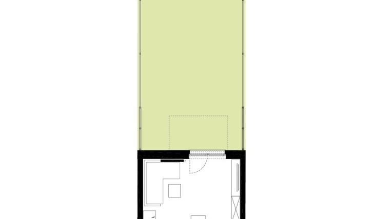 Rzut - Mieszkanie na sprzedaż 1 pokój o powierzchni 27,33 m² - numer R-LG-11-8 w os. Dąbrówka – Leśna Polana