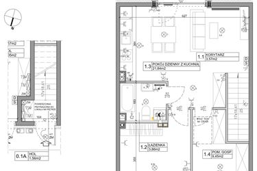 Rzut - Mieszkanie na sprzedaż 3 pokoje o powierzchni 58,82 m² - numer 102 w Manufaktura Marki 2 etap IV