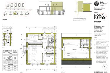 Rzut - Mieszkanie na sprzedaż 4 pokoje o powierzchni 97,34 m² - numer DI.5b w Sady Stachowo etap II
