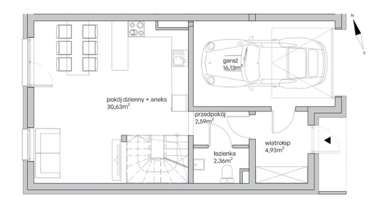 Rzut - Mieszkanie na sprzedaż 5 pokoi o powierzchni 149,73 m² - numer 13/D/L2 w Krzemieniecka Vita