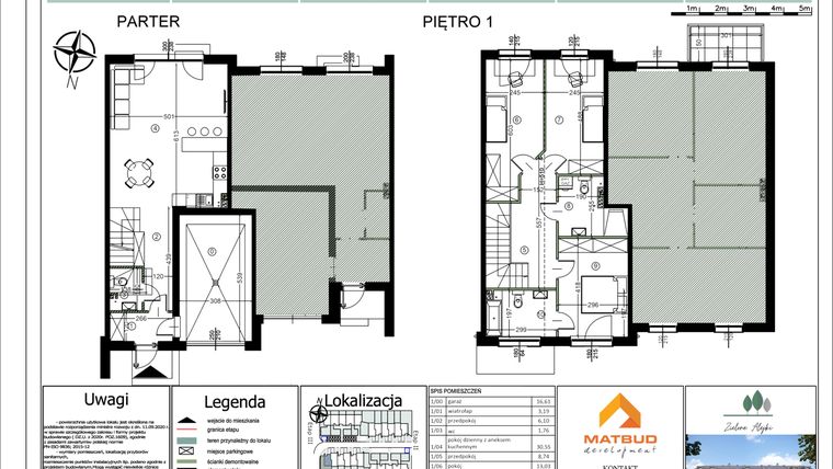 Rzut - Dom na sprzedaż 4 pokoje o powierzchni 120,4 m² - numer 30F/1 w Zielone Alejki etap II