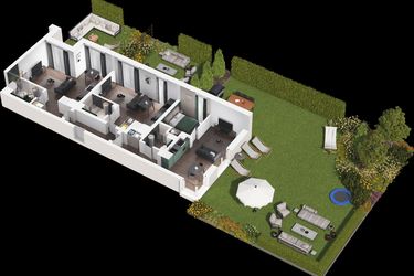 Rzut - Mieszkanie na sprzedaż 4 pokoje o powierzchni 95,25 m² - numer 2 w Apartamenty Zagajnikowa 2