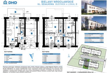 Rzut - Dom na sprzedaż 5 pokoi o powierzchni 101,82 m² - numer 4B w Domy w Bielanach Wrocławskich