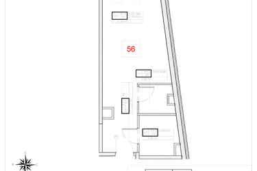 Rzut - Mieszkanie na sprzedaż 1 pokój o powierzchni 31,98 m² - numer A4-5 w Rezydencja Ogród Saski etap I i II
