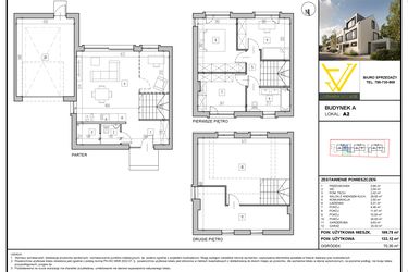 Rzut - Mieszkanie na sprzedaż 4 pokoje o powierzchni 133,12 m² - numer A2 w Juranda Village etap III