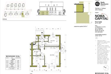 Rzut - Mieszkanie na sprzedaż 3 pokoje o powierzchni 66,84 m² - numer DI.8a w Sady Stachowo etap II