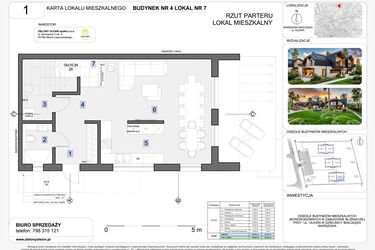 Rzut - Dom na sprzedaż 4 pokoje o powierzchni 140,18 m² - numer 7 w Zielony Olesin