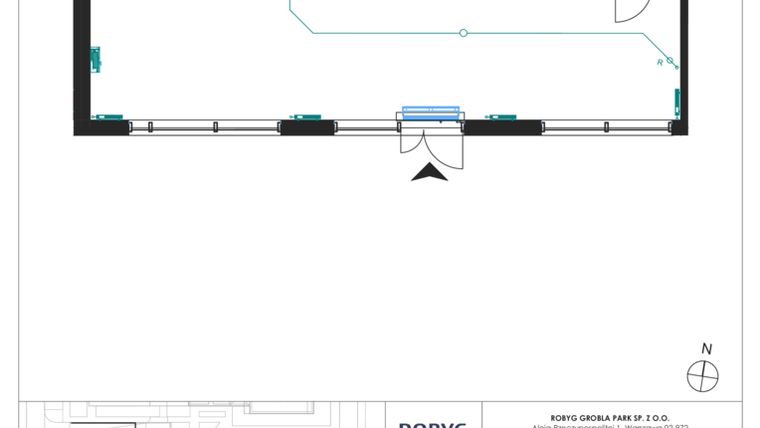 Rzut - Lokal użytkowy na sprzedaż 1 pokój o powierzchni 90,99 m² - numer J.0U02 w Nadmotławie Apartments