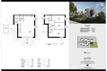 Rzut - Dom na sprzedaż 4 pokoje o powierzchni 113,49 m² - numer I.A1.D.42 w Port Drzewny