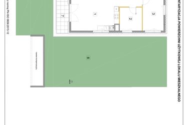 Rzut - Mieszkanie na sprzedaż 3 pokoje o powierzchni 62,17 m² - numer A.01 w Puenta