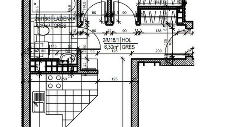 Rzut - Mieszkanie na sprzedaż 3 pokoje o powierzchni 51,84 m² - numer 18 w Staroniwskie Sady etap II