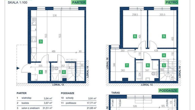 Rzut - Dom na sprzedaż 5 pokoi o powierzchni 105,95 m² - numer 12 w Vista Forest Stabłowice