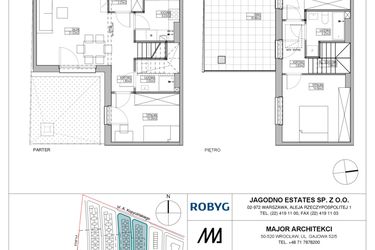 Rzut - Dom na sprzedaż 4 pokoje o powierzchni 81,16 m² - numer RJ5/C1/C15/A w Robyg Jagodno