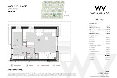 Rzut - Dom na sprzedaż 4 pokoje o powierzchni 94,86 m² - numer A.7B/1 w Wola Village