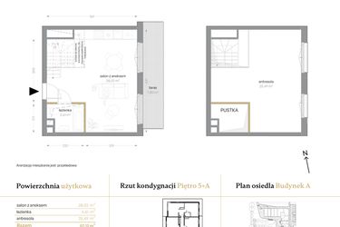 Rzut - Mieszkanie na sprzedaż 1 pokój o powierzchni 57,12 m² - numer A/63 w Królowej Jadwigi