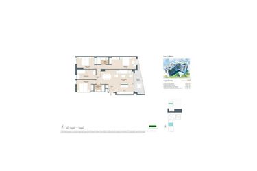 Rzut - Mieszkanie na sprzedaż 4 pokoje o powierzchni 134 m² - numer SP-75328 w San Juan - La Font