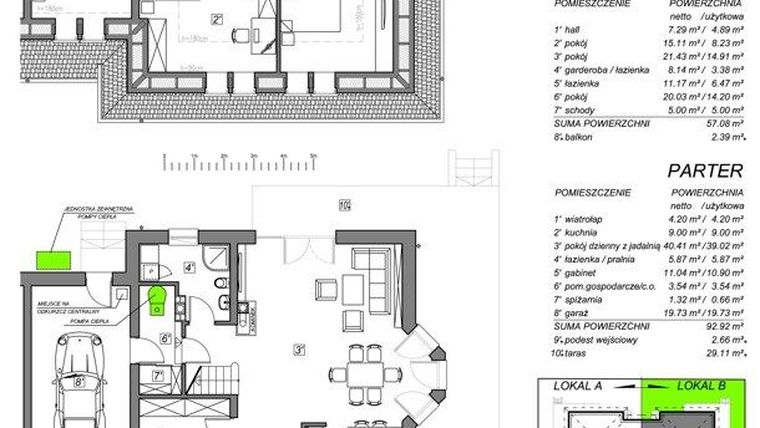 Rzut - Dom na sprzedaż 5 pokoi o powierzchni 150 m² - numer 4B w Willa Kamieniec Wrocławski