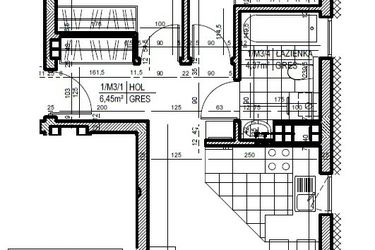 Rzut - Mieszkanie na sprzedaż 3 pokoje o powierzchni 52,3 m² - numer 3 w Staroniwskie Sady etap II