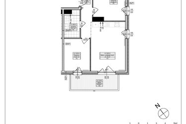 Rzut - Mieszkanie na sprzedaż 3 pokoje o powierzchni 54,77 m² - numer A1.18 w Osiedle Zielone bud. A1, B8